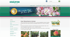 Desktop Screenshot of gartenbaumschule-kraemer.de